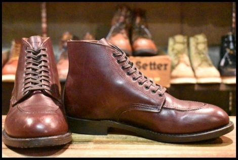 【9D 良品 17年】レッドウィング 9091 ジラード ブラックチェリー フェザーストーン 編み上げ レースアップ ブーツ redwing HOPESMORE