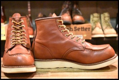 【7.5D 良品 13年】レッドウィング 9106 アイリッシュセッター 赤茶 レッドブラウン モックトゥ 編み上げ 8875 ブーツ redwing HOPESMORE