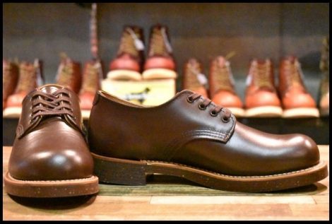 【7D 美品 15年】レッドウィング 8050 フォアマン オックスフォード 茶 チョコレート クローム ローカット ブーツ redwing HOPESMORE