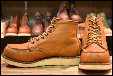 【6.5D 良品 犬刻印 96年】レッドウィング 875 アイリッシュセッター 茶 オロイジナル モックトゥ 編み上げ ブーツ redwing HOPESMORE