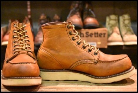 【6.5D 良品 犬刻印 96年】レッドウィング 875 アイリッシュセッター 茶 オロイジナル モックトゥ 編み上げ ブーツ redwing HOPESMORE