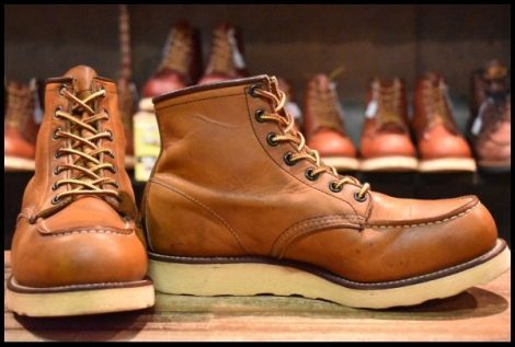 【8D 良品 羽タグ】レッドウィング 875 アイリッシュセッター 茶 オロイジナル モックトゥ 編み上げ ブーツ redwing HOPESMORE
