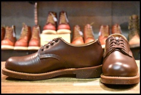 【7D 美品 15年】レッドウィング 8050 フォアマン オックスフォード 茶 チョコレート クローム ローカット ブーツ redwing HOPESMORE