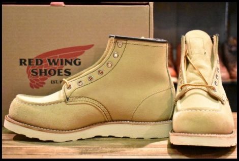 【9E 未使用 17年】レッドウィング 8173 スエード アイリッシュセッター ホーソーン ラフアウト モックトゥ ブーツ redwing HOPESMORE
