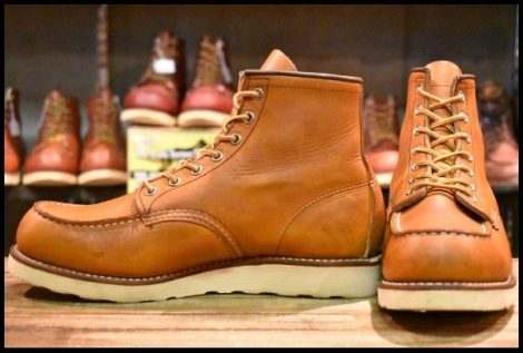【8.5D 良品 14年】レッドウィング 875 アイリッシュセッター 茶 オロレガシー モック 編み上げ レースアップ ブーツ redwing HOPESMORE