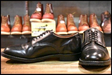 【8D 良品 20年】レッドウィング 9087 Mil-1 ミルワン ブルーチャー オックスフォード ブラック 黒 短靴 ブーツ redwing HOPESMORE