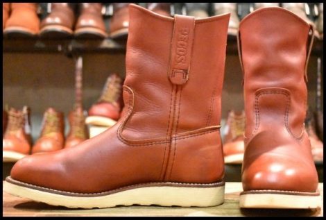 【7E 良品 19年】レッドウィング 8866 ペコス 赤茶 オロラセット クッションソール プルオン ブーツ redwing pecos HOPESMORE