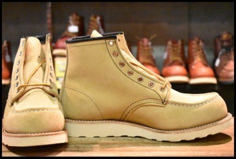 【9E 未使用 17年】レッドウィング 8173 スエード アイリッシュセッター ホーソーン ラフアウト モックトゥ ブーツ redwing HOPESMORE