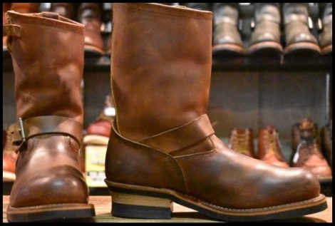 【7.5D 良品 08年】レッドウィング 2972 エンジニア 茶 カッパー ラフ＆タフ スチールトゥ ブラウン ブーツ redwing HOPESMORE