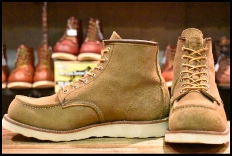 【8D 美品 24年】レッドウィング 8881 アイリッシュセッター オリーブモハヴェ 編み上げ モックトゥ ブーツ redwing HOPESMORE