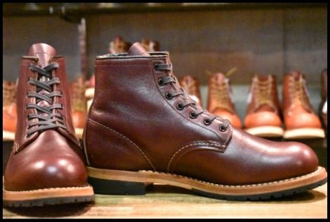 【7.5D 美品 17年】レッドウィング 9411 ベックマン ブラックチェリー フェザーストーン プレーントゥ 9011 ブーツ redwing HOPESMORE