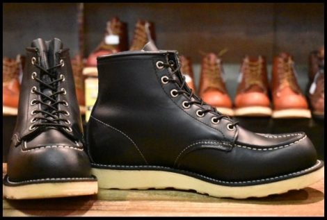【8.5E 良品 08年】レッドウィング 8179 アイリッシュセッター 黒 ブラッククローム モックトゥ レースアップ ブーツ redwing HOPESMORE