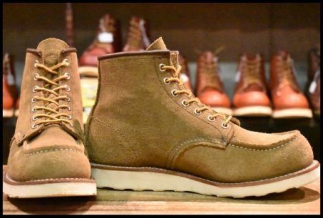 【8D 美品 24年】レッドウィング 8881 アイリッシュセッター オリーブモハヴェ 編み上げ モックトゥ ブーツ redwing HOPESMORE