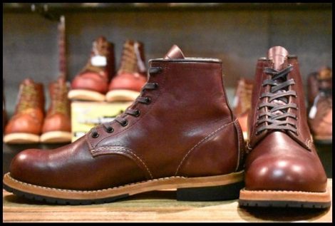 【7.5D 美品 17年】レッドウィング 9411 ベックマン ブラックチェリー フェザーストーン プレーントゥ 9011 ブーツ redwing HOPESMORE