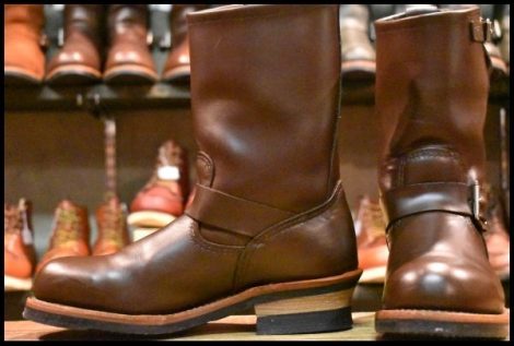【7D 美品 09年】レッドウィング 2269 エンジニア チョコレート クローム ブラウン 茶 スチールトゥ 2967 ブーツ redwing HOPESMORE