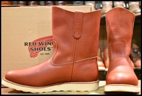 【10E 箱付 未使用 15年】レッドウィング 8866 ペコス 赤茶 オロラセット プルオン ブーツ redwing pecos HOPESMORE
