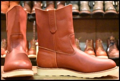 【10E 箱付 未使用 15年】レッドウィング 8866 ペコス 赤茶 オロラセット プルオン ブーツ redwing pecos HOPESMORE