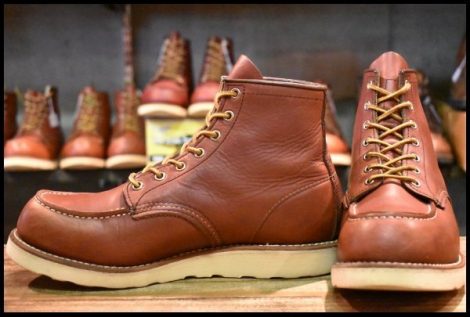 【8.5D 良品 13年】レッドウィング 9106 アイリッシュセッター 赤茶 レッドブラウン モックトゥ 8875 ブーツ redwing HOPESMORE