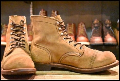 【8D 良品 21年】レッドウィング 8083 アイアンレンジャー 茶 ミュールスキナー ラフアウト キャップトゥ ブーツ redwing HOPESMORE