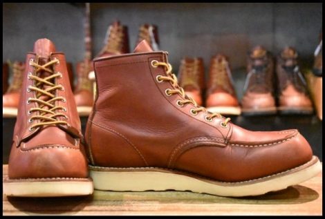 【8.5D 良品 13年】レッドウィング 9106 アイリッシュセッター 赤茶 レッドブラウン モックトゥ 8875 ブーツ redwing HOPESMORE