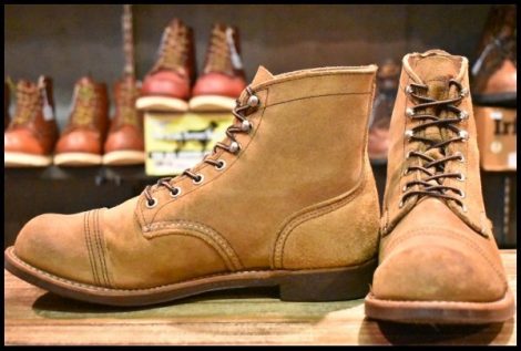 【8D 良品 21年】レッドウィング 8083 アイアンレンジャー 茶 ミュールスキナー ラフアウト キャップトゥ ブーツ redwing HOPESMORE