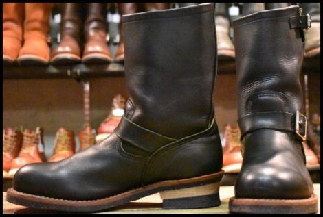 【10D 良品 11年】レッドウィング 9085 エンジニア 黒 ブラックハーネス スチールトゥ 2268 ブーツ redwing HOPESMORE