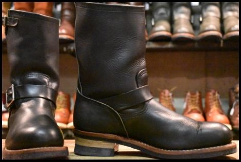 【10D 良品 11年】レッドウィング 9085 エンジニア 黒 ブラックハーネス スチールトゥ 2268 ブーツ redwing HOPESMORE