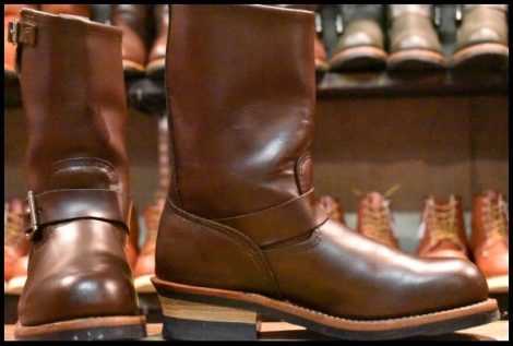 【7D 美品 09年】レッドウィング 2269 エンジニア チョコレート クローム ブラウン 茶 スチールトゥ 2967 ブーツ redwing HOPESMORE