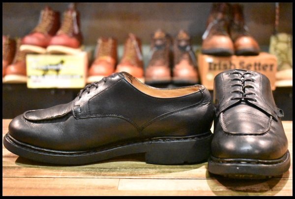 【UK7 良品】Paraboot パラブーツ CHAMBORD シャンボード ブラック 黒 テックスソール Uチップ 編み上げ ブーツ HOPESMORE