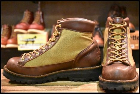 【8EE 良品 白タグ】Danner ダナーライト リバイバル 80660 ブラウン カーキ ゴアテックス 復刻 REVIVAL GORE-TEX ブーツ HOPESMORE