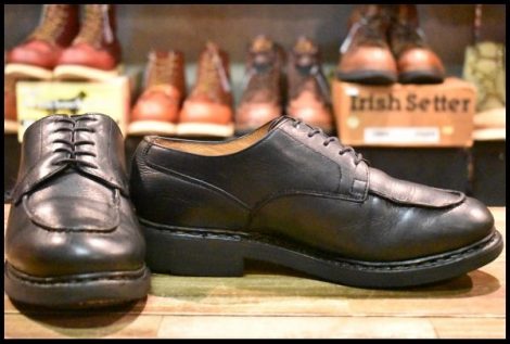 【UK7 良品】Paraboot パラブーツ CHAMBORD シャンボード ブラック 黒 テックスソール Uチップ 編み上げ ブーツ HOPESMORE