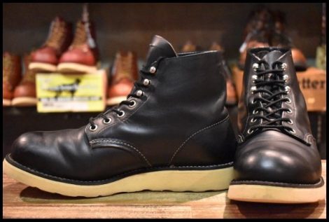 【8EE 良品 LEGEND 犬タグ 99年】レッドウィング 8165 アイリッシュセッター ブラッククローム プレーントゥ ブーツ redwing HOPESMORE