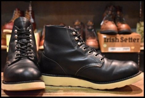 【8EE 良品 LEGEND 犬タグ 99年】レッドウィング 8165 アイリッシュセッター ブラッククローム プレーントゥ ブーツ redwing HOPESMORE