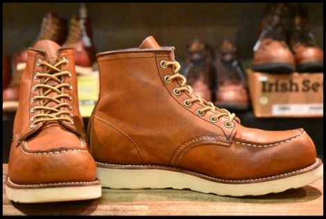 【7.5E 良品 15年】レッドウィング 875 アイリッシュセッター 茶 オロレガシー モックトゥ 編み上げ ブーツ redwing HOPESMORE