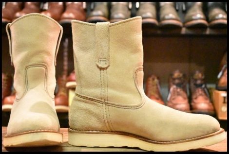 【8.5E 良品 07年】レッドウィング 8168 スエード ペコス ホーソーン アビレーン ラフアウト プルオン ブーツ redwing pecos HOPESMORE