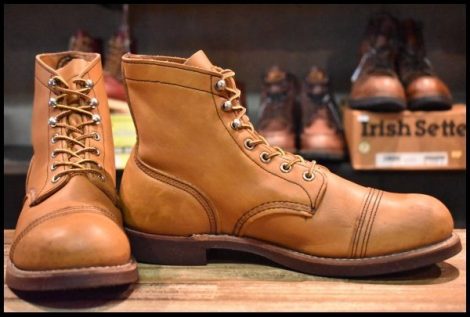 【9D 良品 09年】レッドウィング 8112 アイアンレンジ オロイジナル 茶 編み上げ レースアップ ブーツ redwing HOPESMORE