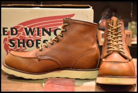 【8.5E 箱付 良品 サイド羽タグ 98年】レッドウィング 875 アイリッシュセッター 茶 オロイジナル モック ブーツ redwing HOPESMORE