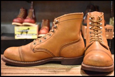 【9D 良品 09年】レッドウィング 8112 アイアンレンジ オロイジナル 茶 編み上げ レースアップ ブーツ redwing HOPESMORE