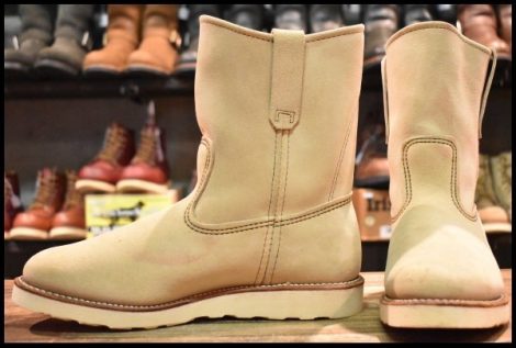 【9.5E 美品 09年】レッドウィング 8168 スエード ペコス ホーソーン アビレーン ラフアウト ブーツ redwing pecos HOPESMORE