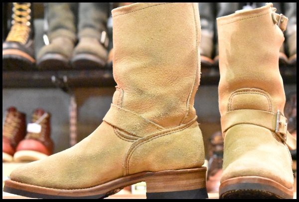 【6D 良品 PT99プリント 旧シルエット 06年 カスタム】レッドウィング 8268 スエードエンジニア ラフアウト ブーツ redwing HOPESMORE