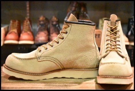 【8.5D 美品 11年】レッドウィング 8173 スエード アイリッシュセッター ホーソーン ラフアウト モックトゥ ブーツ redwing HOPESMORE