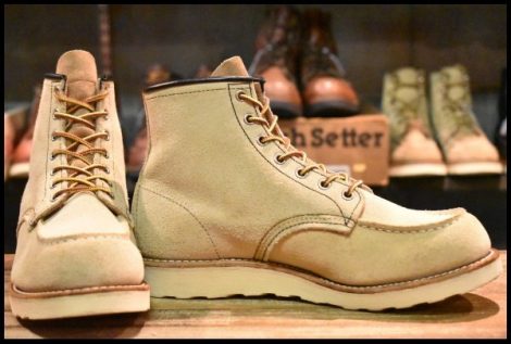 【8.5D 美品 11年】レッドウィング 8173 スエード アイリッシュセッター ホーソーン ラフアウト モックトゥ ブーツ redwing HOPESMORE