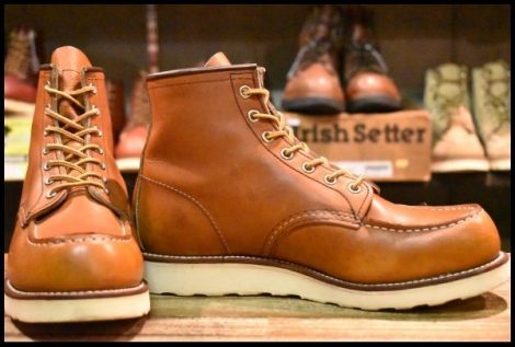 【8E 良品 17年】レッドウィング 875 アイリッシュセッター 茶 オロレガシー モックトゥ レースアップ ブーツ redwing HOPESMORE