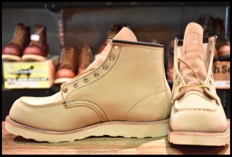 【11E 未使用 10年】レッドウィング 8173 スエード アイリッシュセッター ホーソーン ラフアウト モックトゥ ブーツ redwing HOPESMORE