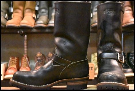 【10E 良品 PT99 04年】WESCO ウエスコ カスタムボス ブラック 黒 11インチハイト ビブラム100 ブーツ BOSS HOPESMORE
