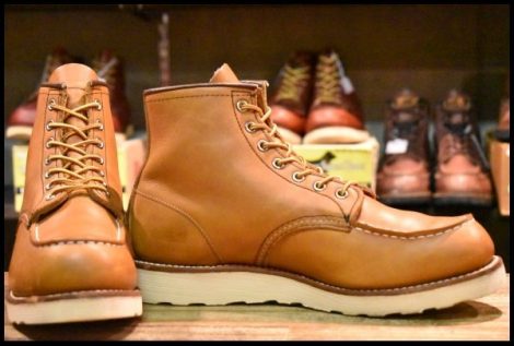 【9.5D 美品 15年】レッドウィング 5875 アイリッシュセッター 茶 オロイジナル モックトゥ 編み上げ 875 ブーツ redwing HOPESMORE