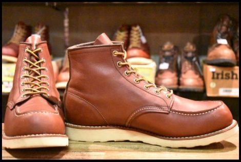 【10.5D 美品 13年】レッドウィング 9106 アイリッシュセッター 赤茶 レッドブラウン モックトゥ 編み上げ 8875 ブーツ redwing HOPESMORE