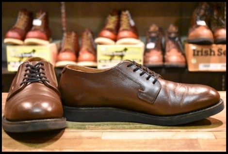 【9D 良品 11年】レッドウィング 9102 ポストマン シューズ ブラウン 茶 チョコレートシャパラル 短靴 ブーツ redwing HOPESMORE