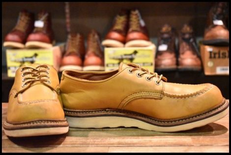 【8.5D 良品 11年】レッドウィング 8108 オックスフォード メイズ マスタング 黄色 モックトゥ ローカット ブーツ redwing HOPESMORE