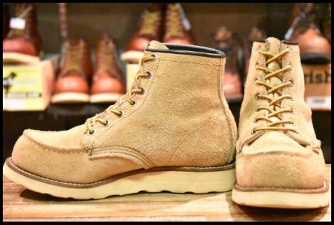 【4.5E 良品 羽タグ】レッドウィング 8173 スエード アイリッシュセッター タンラフアウト レースアップ ブーツ redwing HOPESMORE